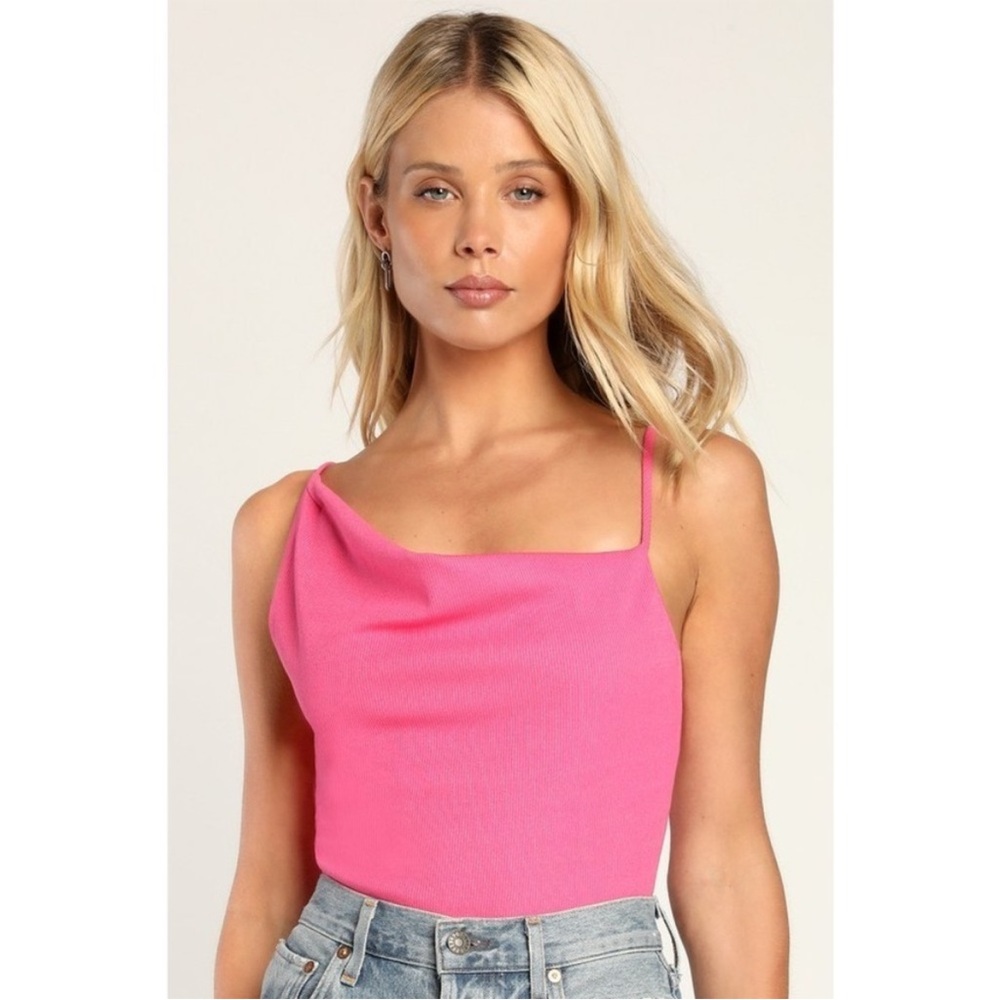 Lulu's Vibrant Pink Camisole Top